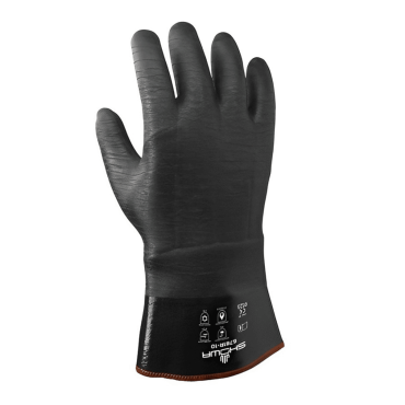 Cotton with Neoprene coating Safety Gloves