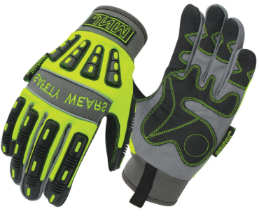 Synthetic Leather Thermoplastic Rubber Adjustable Wrist Impact Protection Gloves