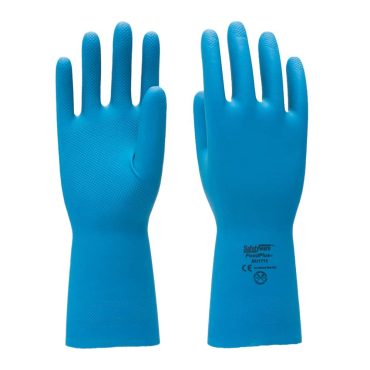 Safety Natural Rubber Gloves Embossed Diamond
