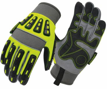 Synthetic Leather Thermoplastic Rubber Adjustable Wrist Impact Protection Gloves